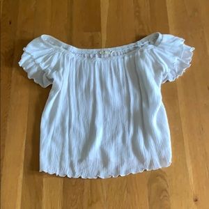 white off the shoulder top